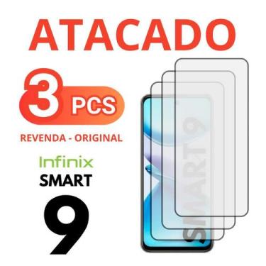 Imagem de Kit 3 Peliculas Vidro 3D Compativel Para Infinix Smart 9 - Db