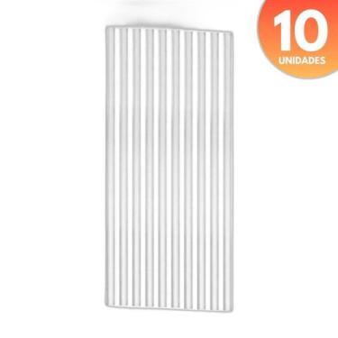 Imagem de Kit 10 Canudo 31Cm Pink/Preto/Transparente Plástico - Db