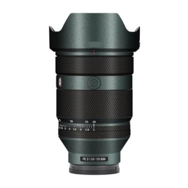 Imagem de Película protetora de lente de câmera película protetora de vinil adesivo premium para Sony FE 28-70mm F2 GM decalque 28-70 F 2 GM (verde turquesa)