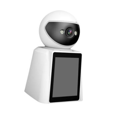 Imagem de Generic Câmera de segurança com videochamada, câmera de vigilância, visão escura, ângulo ajustável, câmera de babá portátil para quarto de idosos