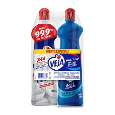 Imagem de Kit Promocional Veja X14 + Multiuso 500ml