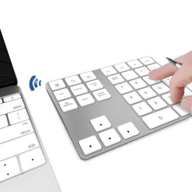 Imagem de Teclado numérico Bluetooth JOYEKY 34 teclas USB-C recarregável