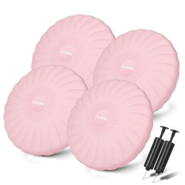 Imagem de kisnbld Almofada Wobble, Assento Wiggle Extra Grosso Para Crianças Sensoriais, Disco De Equilíbrio Antiderrapante Com Bomba Inflação Fortalecimento Do Núcleo Adultos, Melhora Da Postura E Fisioterap