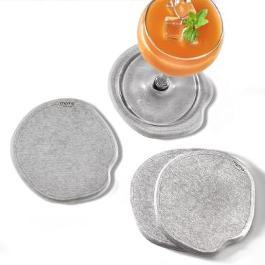 Imagem de Momo Lifestyle Porta Copos de Terra Diatomácea Drycup, Seca em 1 Minuto, Formato Orgânico Concha, 4 Unidades