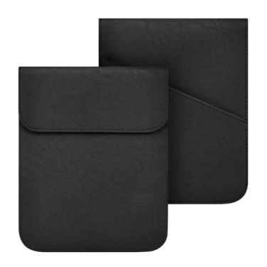 Imagem de Capa para Kindle Paperwhite de 17.8 cm/17.3 cm (12ª/11ª Geração-2024/2021) e Kindle Colorsoft Signature Edition – Bolsa protetora de couro PU fina com bolso (preto)