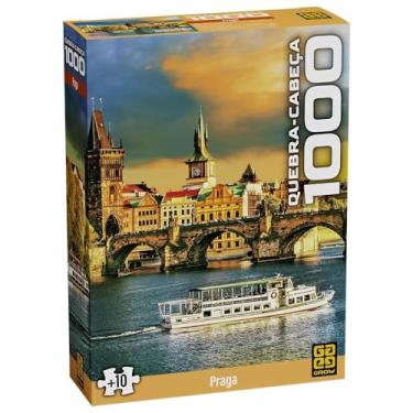 Imagem de Quebra-cabeça Praga 1000 peças GROW - exclusivo Amazon