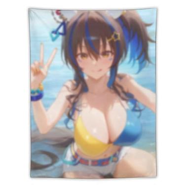 Imagem de LIEGBMEU Sexy Bikini Hot Anime Girl Tapeçaria 152.4 cm x 203.2 cm Interior Exterior Wall Quilt Art Decoração de Tapeçaria Caprichosa, AD64