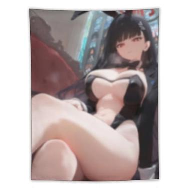 Imagem de LIEGBMEU Tapeçaria Sexy Hot Anime Girl 152.4 cmx203.2 cm Wall Quilt Art Whimsical Tapestry DecorationAF020