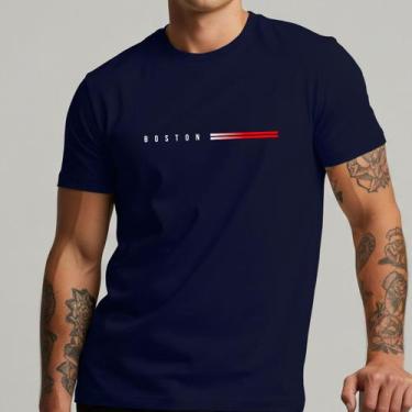 Imagem de Camiseta Masculina Boston Massachusetts Streetwear Minimalista Chique 
