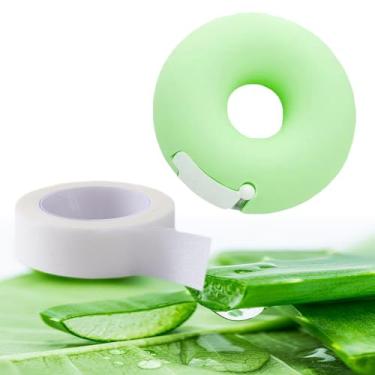 Imagem de swfDzk Aloe Vera Beauty Makeup Tape; Sombra; Transplante de Cílios; Tecnologia de Cílios; Prática de Maquiagem, etc Vários usos Conjunto de 2 peças de fita cortada em forma de donut
