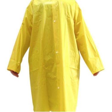 Imagem de Capa Impermeável Para Chuva Amarela Capuz E Botão Forrada Não Perca! -