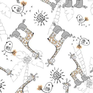 Imagem de Papel de Parede Adesivo Infantil Girafas - 113 - Multimpressão