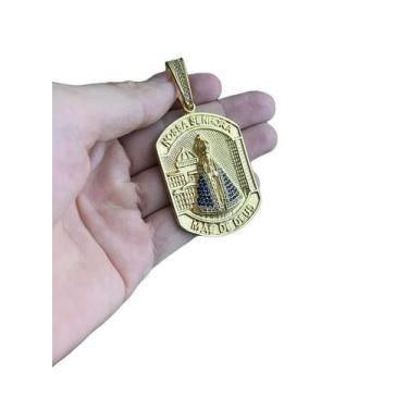 Imagem de Pingente Nossa Senhora Aparecida - Banhado A Ouro 18K - Tojoia18K