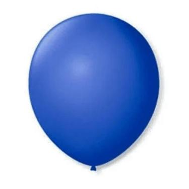 Imagem de BALÃO LISO REDONDO - PIC PIC Nº 08 -  AZUL  - Pacote com 50 unidades