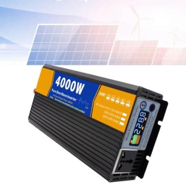 Imagem de 48v to 220v,Inversor de onda senoidal pura de alta eficiência, inversor de energia solar de baixa frequência, DC 12V/24V/48V/60V/72V para 110V/220V AC, inversor automotivo, 4000W