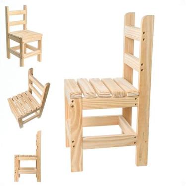 Imagem de Cadeira Infantil Madeira Criança Atividades Resistente Premium - Tribo