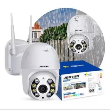 Imagem de Câmera de Segurança IP WiFi com Rastreamento Automático, Visão Noturna Colorida, Áudio Bidirecional, Resolução Full HD 1080p