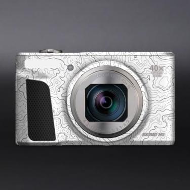 Imagem de SX740HS Película de vinil antirriscos para câmera Canon PowerShot SX740 HS 40x adesivo de acessórios de fotografia de filme de desenho animado (contorno branco)