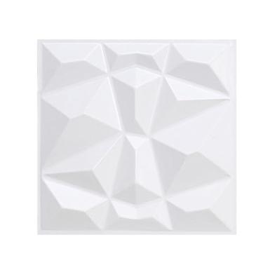Imagem de Papel e Parede Painéis decorativos de parede de PVC 3D - Descasque e cole, impermeável, leve - Perfeito para paredes de destaque e projetos DIY - 24 x 24 cm (pacote com 33)