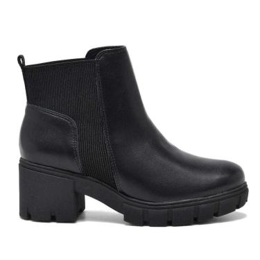 Imagem de Bota Feminina Via Marte Chelsea Salto Bloco Tratorado