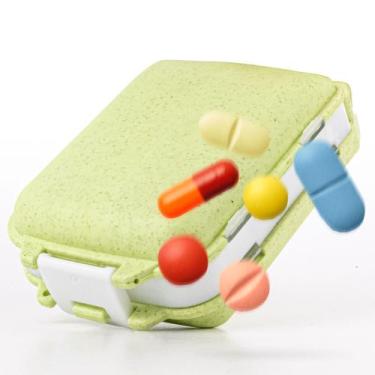 Imagem de Porta Comprimido Pilbox Diario Pequeno Cabe No Bolso 8 Parte - TEX WEB