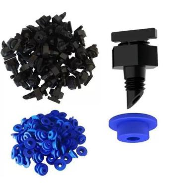 Imagem de Kit 50 Chula Chulinha 1/4"+ 50 Gotejador Regulável de Vazão Zoom com R