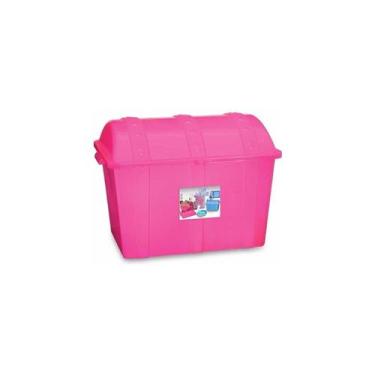 Imagem de Caixa Organizadora Bau Infantil Plastico P/ Brinquedos - Usual Utilida