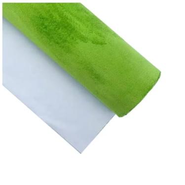 Imagem de Self-Adhesive Velvet Fabric (20x70cm, 1PC) – 0.8mm Thick Synthetic Suede for Car Roof Lining, DIY Projects, Durable(Green)