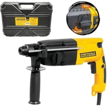 Imagem de Martelete Perfurador Profissional 600W, 127V, Função Impacto, Design Ergonômico, para Concreto e Alvenaria