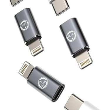 Imagem de Adaptador de carregador rápido de 27 W (pacote com 3) conversor USB C fêmea para Lightning macho para iPhone 11 12 13 14 Pro Max Mini Xs Se 7 8 X XR Plus Cabo de carregamento de porta IpadAir Type-c