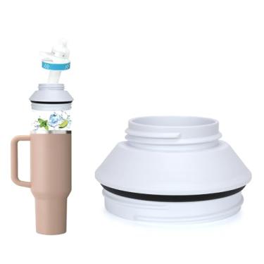 Imagem de WIBOND Adaptador de garrafa compatível com Stanley 1,134 g, adaptador de tampa de garrafa de água, adaptador de cartuchos Flavors compatível com Stanley 1,134 g, acessório de garrafa Rambler