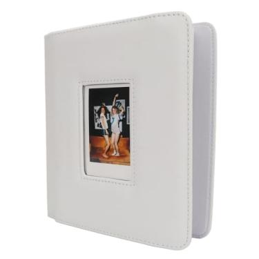 Imagem de Generic Álbum DE Fotos Instantâneas, Livro DE Foto Leve DE Peso PU PU CAPARO CAPA DE CAPARO MULTI FUNCIONAL 288 BOLOS PARA TIMBLETOS DE FILME (Branco)