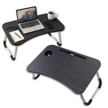Imagem de Mesa Portátil Dobrável Para Notebook Multiuso com Apoio Ergonômico Para Cama, Sofá, Escritório e Home Office