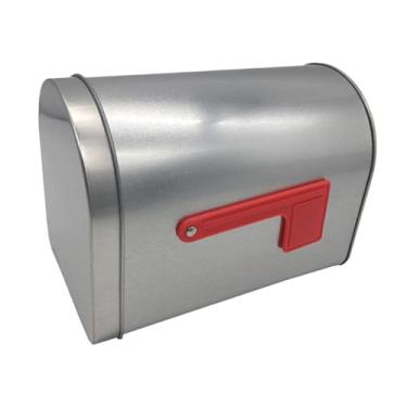 Imagem de Generic Caixa de correio de folha de flandres para armazenamento de Natal, decoração de lata, caixa de correio decorativa, de presente para meninos e meninas,