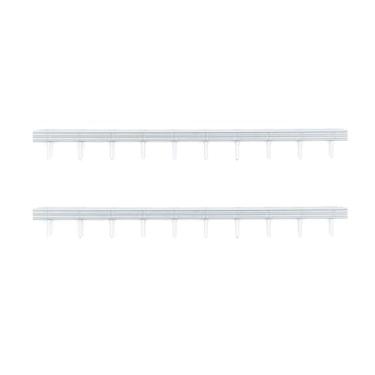 Imagem de MotiveTech 2 Peças Miniaturas Modelos de Cenas de Estrada Grades Decoração de Cena Ornamentos Escala 1:87 Projetos de Arquitetura Ecológica, Prata, Tamanho real