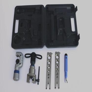 Imagem de Kit Flangeador Excêntrico Gallant com Catraca, Cortador, Escareador 1/4 A 3/4 - Glt808f