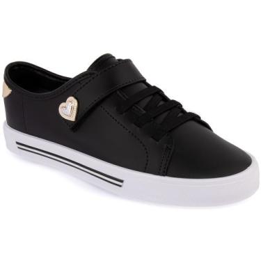 Imagem de Tênis Molekinha Infantil Menina Calce Fácil Original 2524, Preto, 31