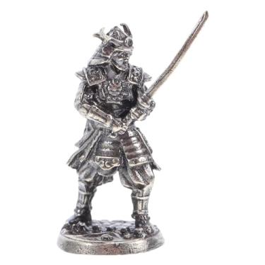 Imagem de Alasum Samurai Figure Statue - Miniature Cupronickel Samurai Warrior Decor for Home Office Unique Collectible Ornament