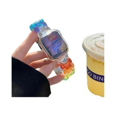 Imagem de Pulseira De Relógio Candy Rainbow Compatível Com Relógios Inteligentes