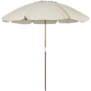 Imagem de Bel - Guarda-sol Bagum Top 2,40m Cabo de Madeira Vareta Fibra Bege