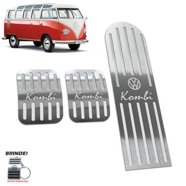 Imagem de Pedaleiras Em Aço Inox Volkswagen Kombi 1950 A 1974 Prata