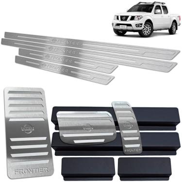 Imagem de Soleira Pedaleira Descanso Frontier 2005/2017 Prata BR Auto