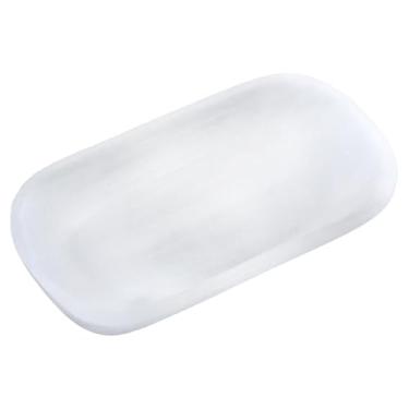 Imagem de MERIGLARE Prato de carregamento de selenita, tigela, joias, bandeja decorativa, enfeite de mesa, exibição para inauguração de casa, limpeza, recarga, cômodas