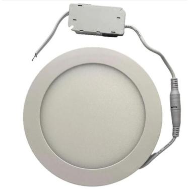 Imagem de Plafon Painel de LED Redondo 17cm de diâmetro Bivolt 12W 3000k - lorbe