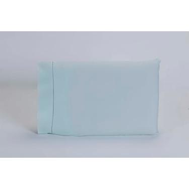 Imagem de Kit 08 Fronhas 50x90 Ponto Palito 100% Algodão 180 Fios (Verde-água)