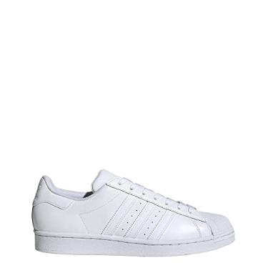 Imagem de adidas Originals Tênis masculino Superstar, Branco/Preto, 12.5