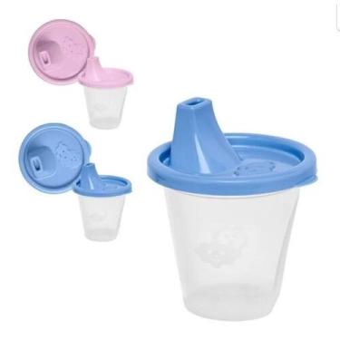 Imagem de Copo Infantil Jaguar 245Ml com Bico - 1490 - ds, Rosa