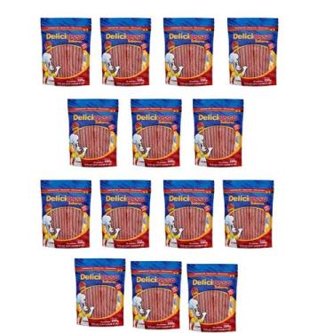 Imagem de Deliciosso palito fino sabor carne 200g - kit 14 un