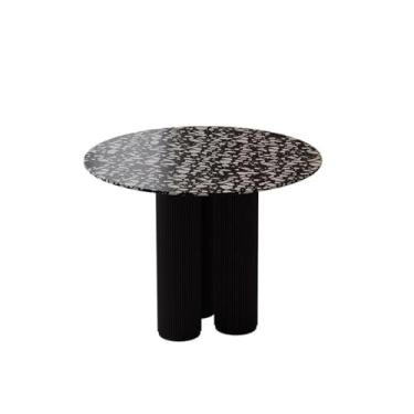 Imagem de URGDWEKJY Mesa de cozinha francesa retrô terraço redonda mesa de jantar tamanho pequeno casa chá da tarde mesa de jantar cozinha sala de jantar cabo(B)