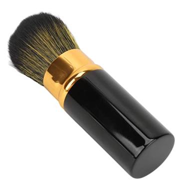 Imagem de ZJchao Escova Retrátil Composição, Escova Retrátil Fibra de Kabuki Com Tampa para o Maquiador (Preto)